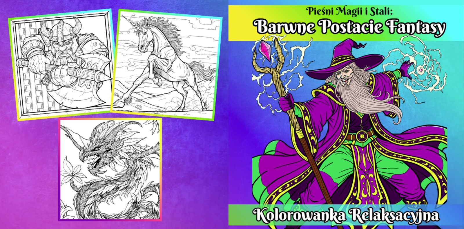 Kolorowanka fantasy dla dorosłych